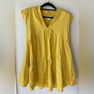 Anthropologie Maeve yellow tunic dress